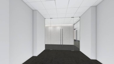 3d render iç tasarım, modern boş oda illustrati kadar alay