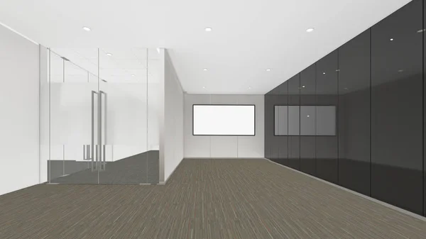 Üres szobában, 3d render belsőépítészet, ál-up illustrati — Stock Fotó