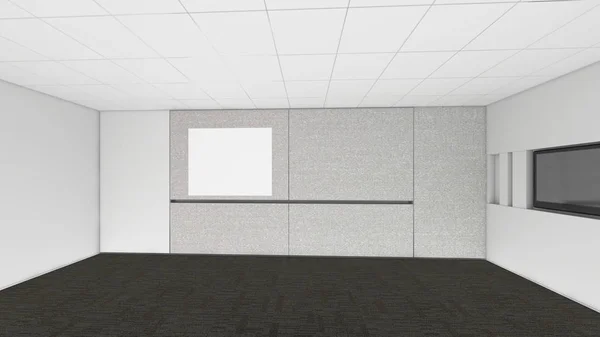 Moderne lege ruimte, 3d render-interieur, mock up illustrati — Stockfoto