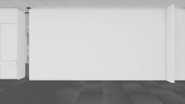 3d render iç tasarım, modern boş oda illustrati kadar alay