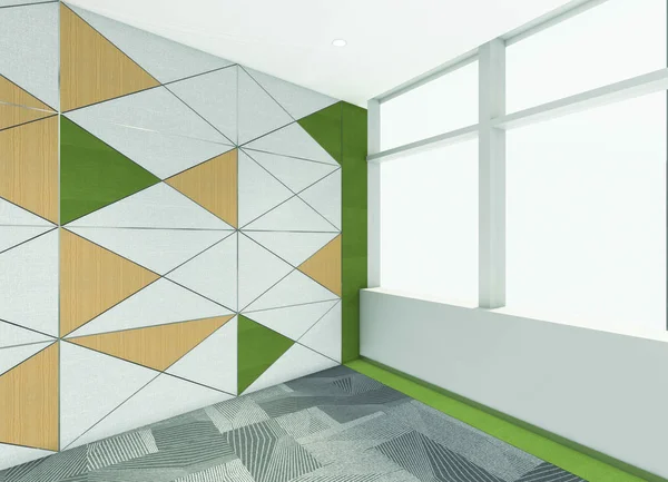 3d render iç tasarım, modern boş oda illustrati kadar alay