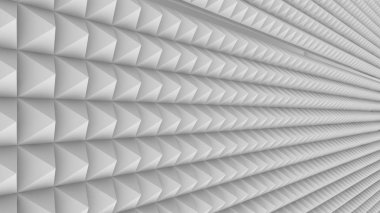 Piramit geometrik desen, 3d render illüstrasyon