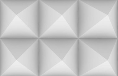 Piramit geometrik desen, 3d render illüstrasyon