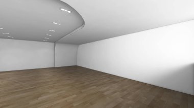 3d render iç tasarım, modern boş oda illustrati kadar alay