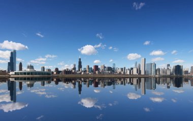 Chicago şehir ve Michigan Gölü, Chicago, Illinois, ABD