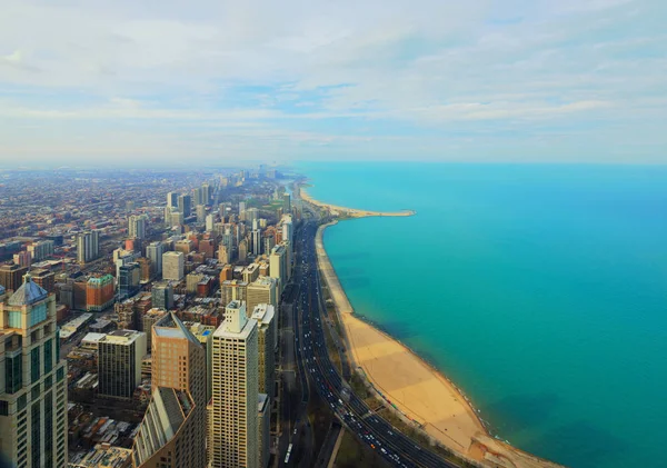 Chicago City y Michigan Lake, Chicago, Illinois, EE.UU. —  Fotos de Stock