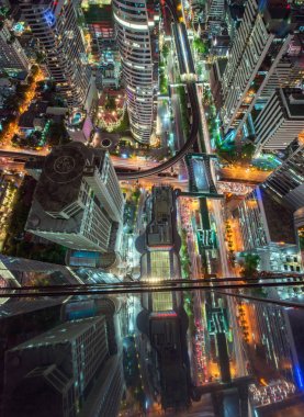  Sathorn kavşak, Bts Chong Bangkok'un, Bangkok şehir merkezinde, Thaila