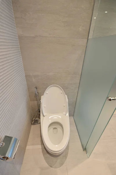 Spoel het toilet in een moderne badkamer, interieur — Stockfoto