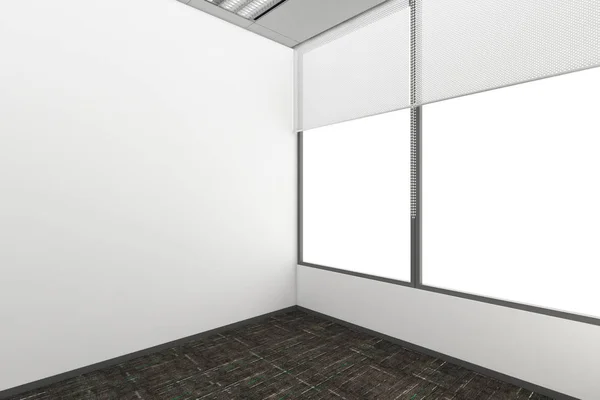 Сучасна порожня кімната, 3d візуалізація дизайну інтер'єру, макет ілюстрації — стокове фото