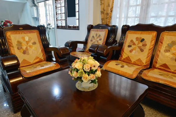 Elegant oriental classic vintage Chinese living room, interior — Stock Photo, Image