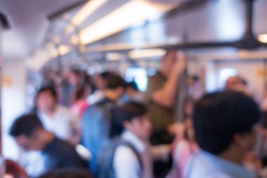 bulanık kalabalık arka planda kitle hızlı transit, insanlar