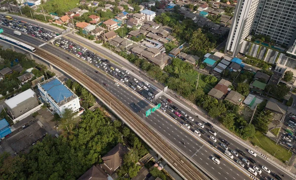泰国曼谷市公路交通堵塞 — 图库照片