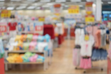 Bulanık arka plan perakende mağazaları alışveriş merkezi