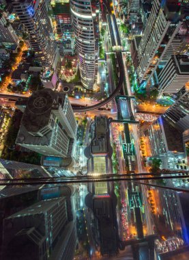  Sathorn kavşak, Bts Chong Bangkok'un, Bangkok şehir merkezinde, Thaila