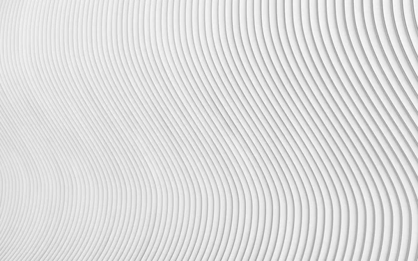 抽象的な灰色白い波とライン パターン。3 d のレンダリング — ストック写真