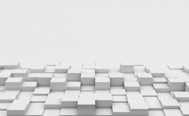Küpleri arka plan kopya alanı, 3d ile render