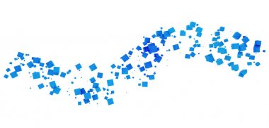 Küpleri teknoloji kavramı için beyaz arka plan üzerinde