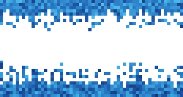 Azul mosaico azulejo sem costura fundo padrão com espaço de cópia — Fotografia de Stock