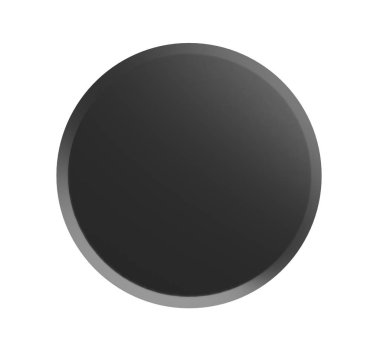 Siyah kartı PIN beyaz mock-up, 3d render izole