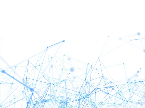 Blauwe lijnen achtergrond in technologie concept, abstract — Stockfoto