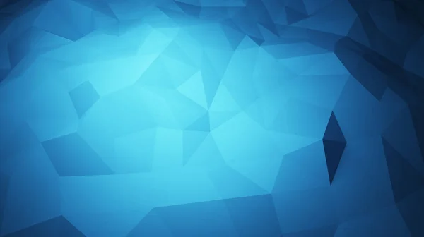 Abstraktní trojúhelník geometrické, modrá ledová hora — Stock fotografie