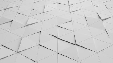 İş kavramı içinde döşeme beyaz üçgeni döşemesi