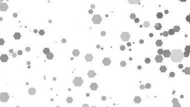 Soyut altıgenler arka plan üzerinde beyaz