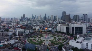 Zaman atlamalı Wongwian Yai, Bangkok şehir, Tayland