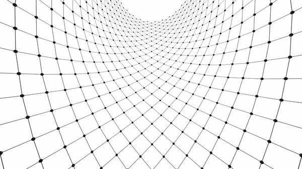 Esfera com linhas de conexão de rede para conceito de tecnologia — Fotografia de Stock