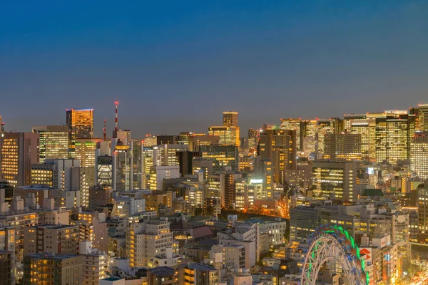 Vista Aérea Horizonte Centro Tóquio Cidade Urbana Japão Apartamentos Bairro — Fotografia de Stock