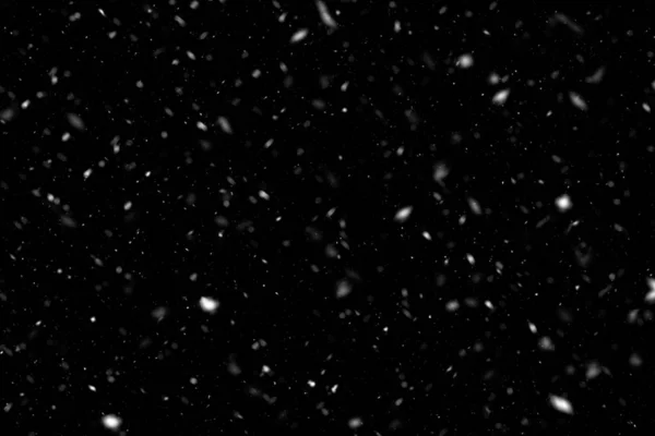 Neve Neve Tempestade Floco Caindo Pontos Brancos Que Caem Glitter — Fotografia de Stock