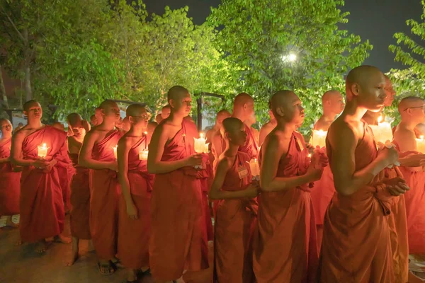 Pathum Thani City Thailand 2020 Unidentified People Thai Novice Monk — Φωτογραφία Αρχείου