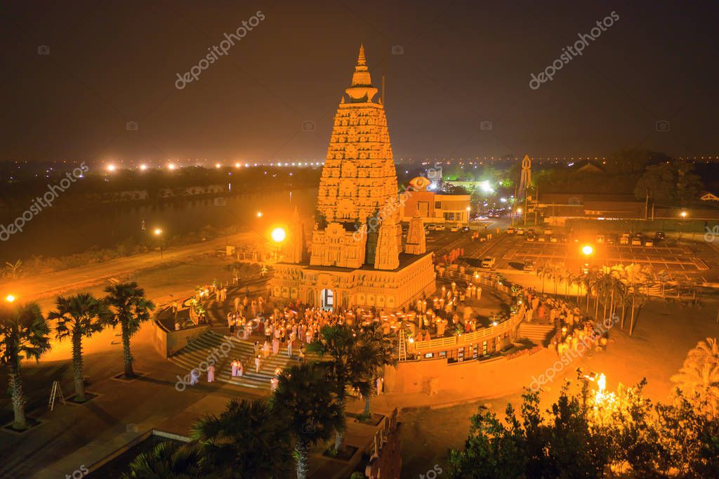 Aerial View Of Wat Panyanantaram At Night A Buddhist Temple In Pathum Thani City Thailand Thai Architecture Buildings Background In Travel Trip Concept Buddhism Religion Tourist Attraction Larastock Aerial View Of Wat Panyanantaram At Night A Buddhist Temple In Pathum Thani City Thailand Thai Architecture Buildings Background In Travel Trip Concept Buddhism Religion Tourist Attraction Larastock