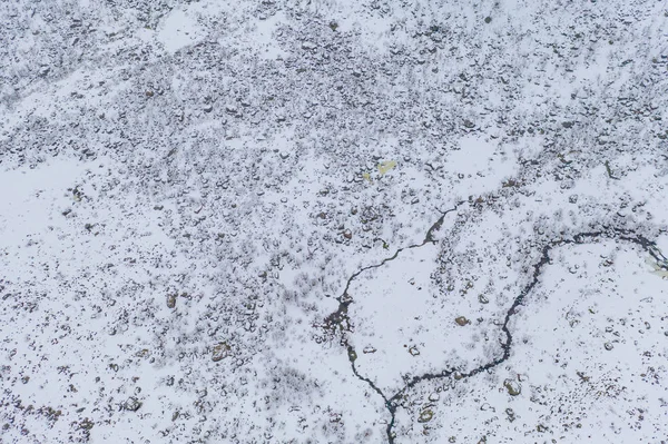Вид Воздуха Белую Снежную Гору Лофотенских Островах Округ Нордланд Норвегия — стоковое фото