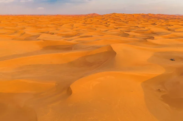 Вид Повітря Червону Пустелю Сафарі Піщаною Дюною Дубай Сіті Єднані — стокове фото