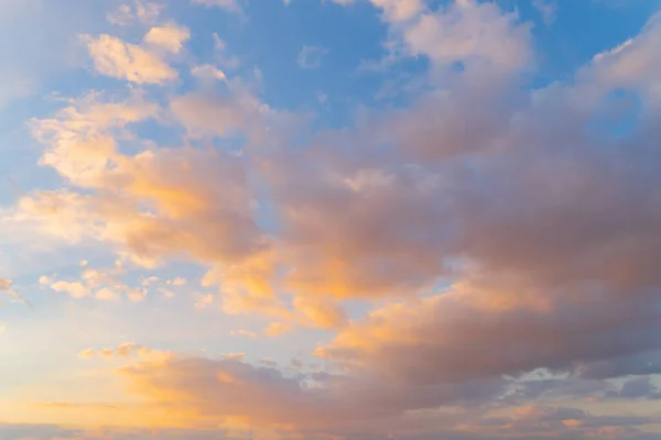 Небо Заходу Сонця Абстрактний Ландшафтний Фон Природи Драматичні Блакитні Помаранчеві — стокове фото