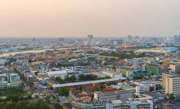 Tayland Başkenti Bangkok Taki Rattanakosin Adası Ndaki Yerleşim Binalarının Geleneksel — Stok fotoğraf