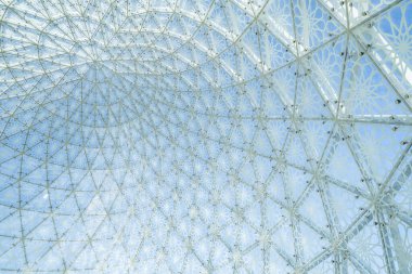 İnşaat mimari yapısı sarmalı. Sheikh Zayed Büyük Cami Merkezi, Abu Dabi, Birleşik Arap Emirlikleri ya da BAE 'nin cam cephe tasarımı. İllüzyon arkaplanı.