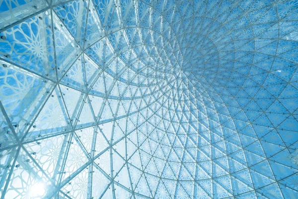 Espiral Estructura Arquitectura Construcción Diseño Fachada Vidrio Del Sheikh Zayed —  Fotos de Stock