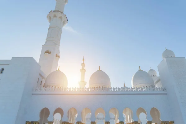 Sheikh Zayed Grand Mosque Center Abu Dhabi Maior Mesquita Nos — Fotografia de Stock