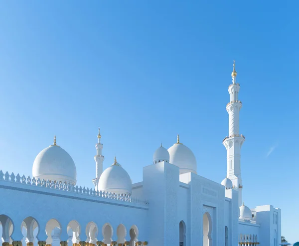 Sheikh Zayed Grand Mosque Center Abu Dhabi Förenade Arabemiratens Största — Stockfoto