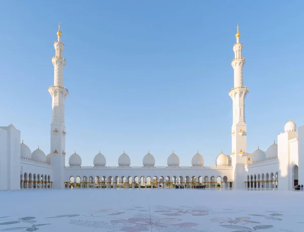 Sheikh Zayed Grand Mosque Center Abu Dhabi Maior Mesquita Nos — Fotografia de Stock