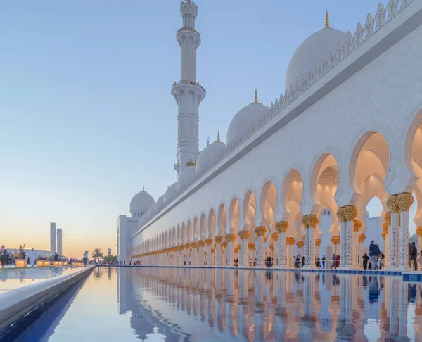 Sheikh Zayed Grand Mosque Center Abu Dhabi Maior Mesquita Nos — Fotografia de Stock