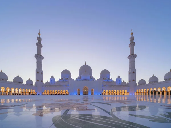 Sheikh Zayed Grand Mosque Center Abu Dhabi Maior Mesquita Nos — Fotografia de Stock