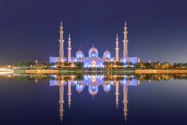 Sheikh Zayed Grand Mosque Center Abu Dhabi Maior Mesquita Nos — Fotografia de Stock