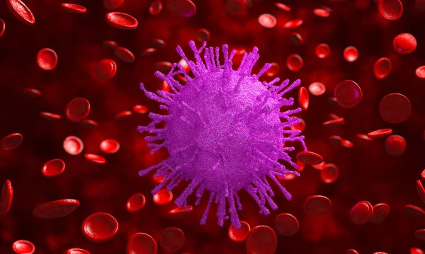 Corona Virus2019 Ncov Lub Covid Krwinkami Czerwonymi Epidemia Azjatyckiej Grypy — Zdjęcie stockowe