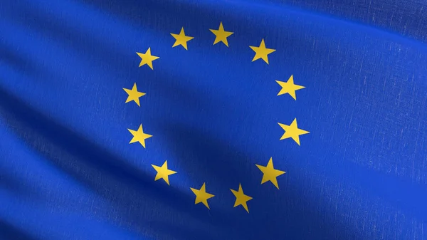 Europas Flagga Europeiska Unionen Eller Med Blå Bakgrund Nationernas Symbol — Stockfoto