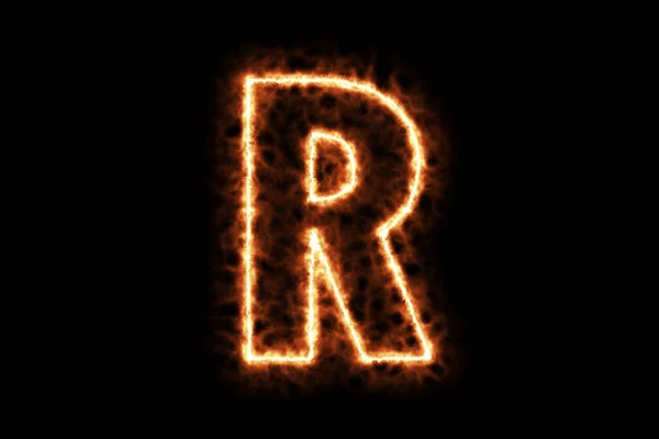 형성하는 대문자 알파벳 문자입니다 배경에 분리되어 렌더링 일러스트 표시가 뜨거운 — 스톡 사진