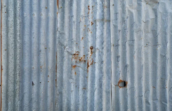 Tiras Metal Rusty Metal Hierro Corrugado Pared Acero Zinc Fondo — Foto de Stock