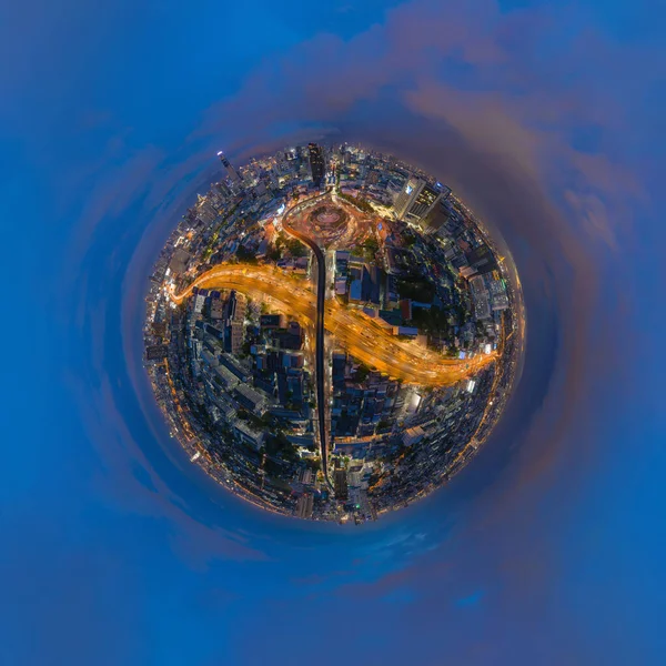 Мала Планета 360 Градусів Панорама Повітряного Огляду Пам Ятника Перемоги — стокове фото